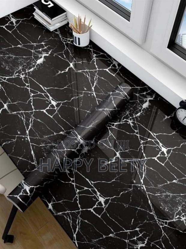 Black Marble Contact Paper