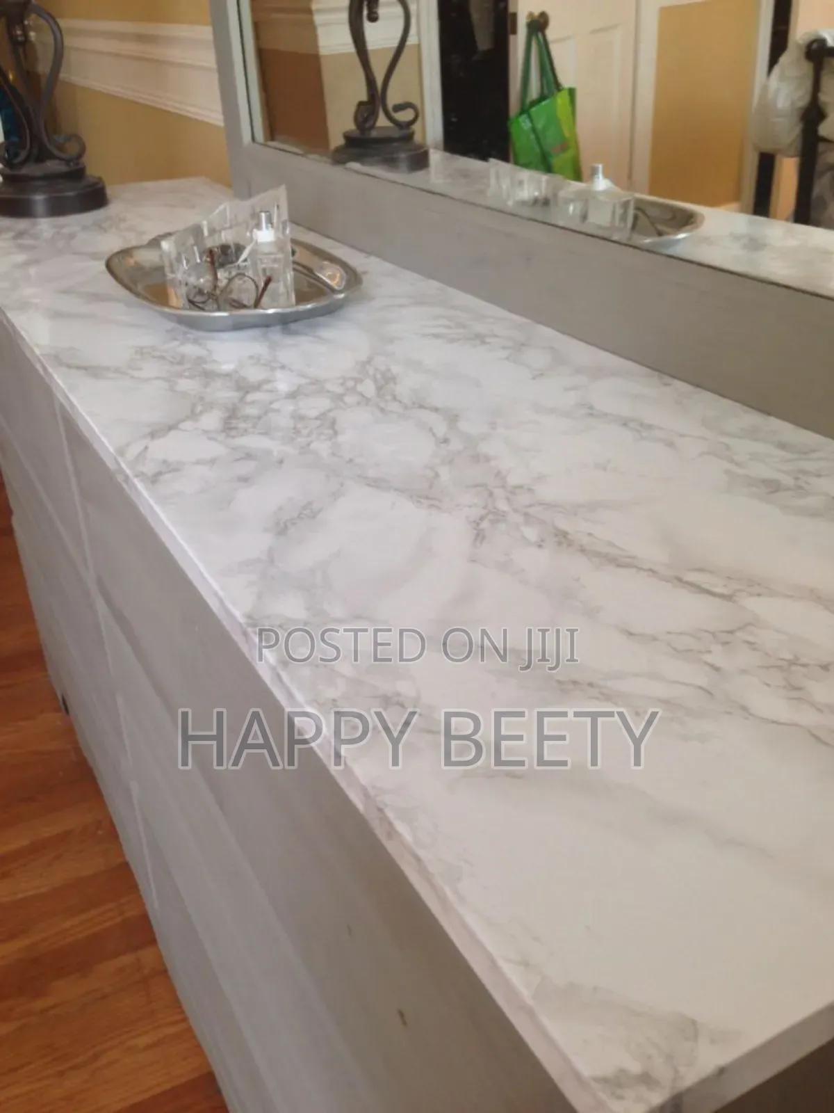 Black and White Marble.Contact Paper for Countertops