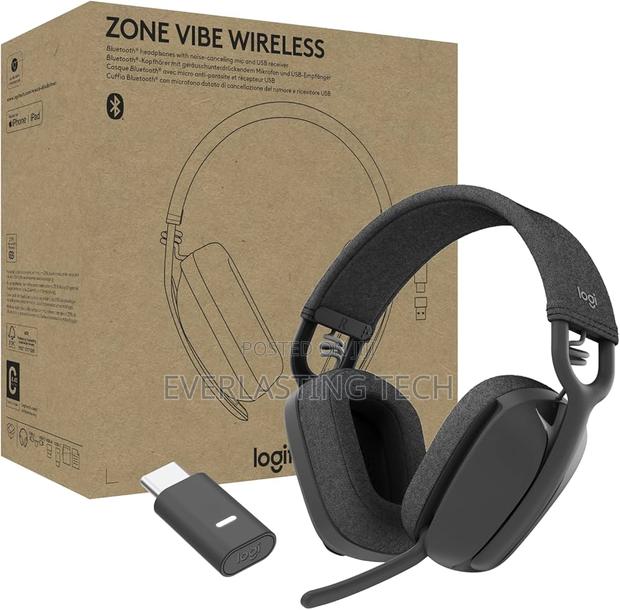 Logitech Zone Vibe Wireless Bluetooth Headphones - Graphite - main view