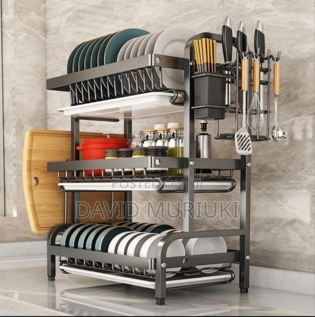 2 Tier High Quality Carbon Steel Dish Rack