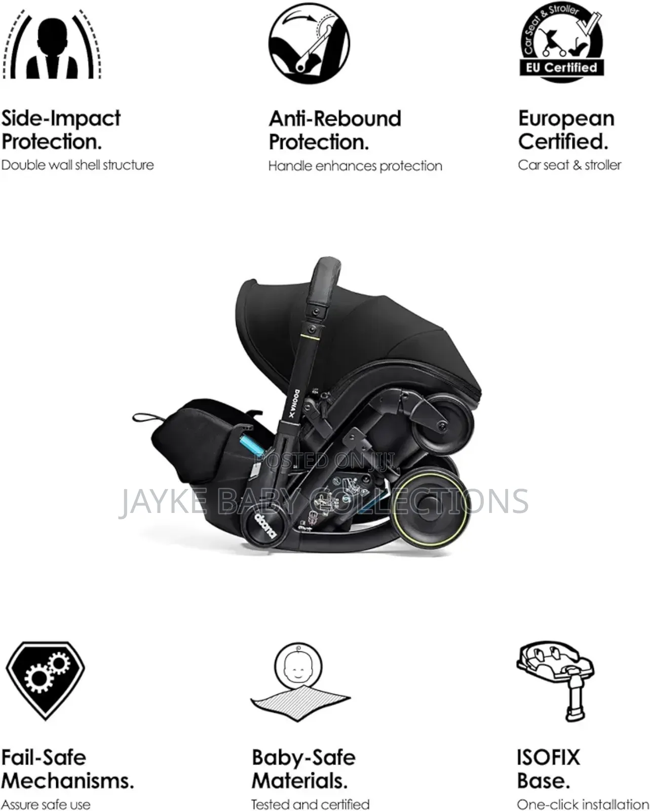 4-in-1 Travel Stroller + Car Seat | No Need to Buy Separate
