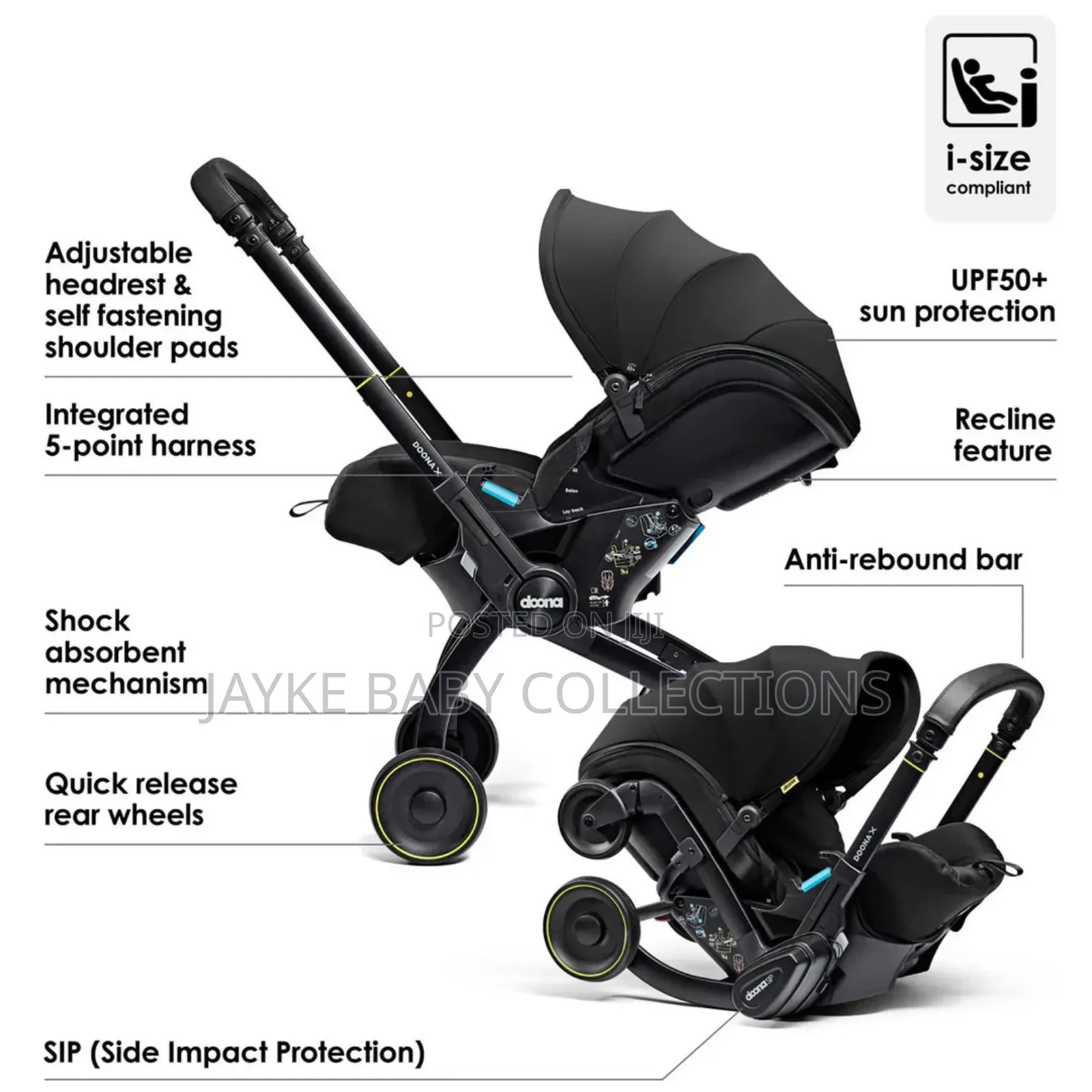 4-in-1 Travel Stroller + Car Seat | No Need to Buy Separate