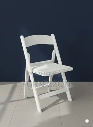White Rectangular Frame Folding Table for Events