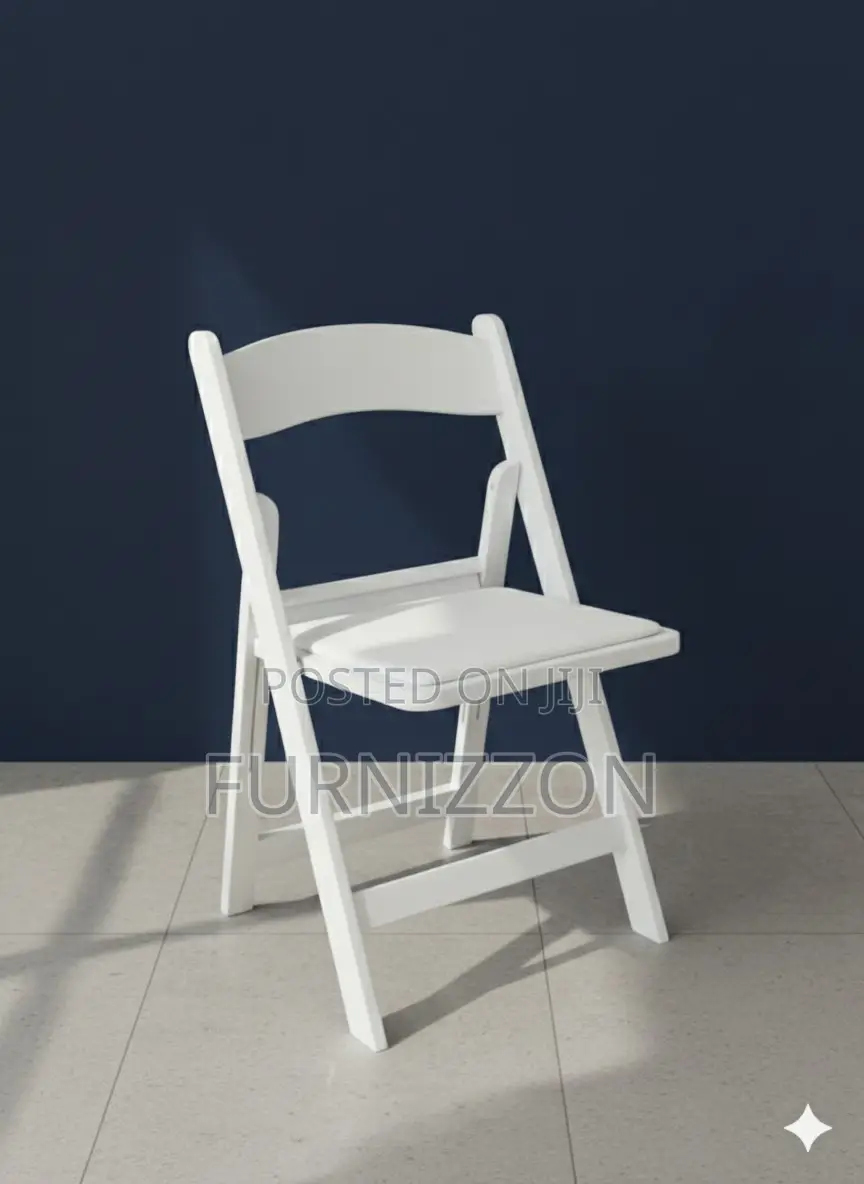 White Rectangular Frame Folding Table for Events