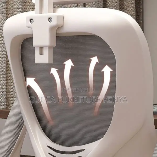 Ergonomic White Mesh Office Desk Chair