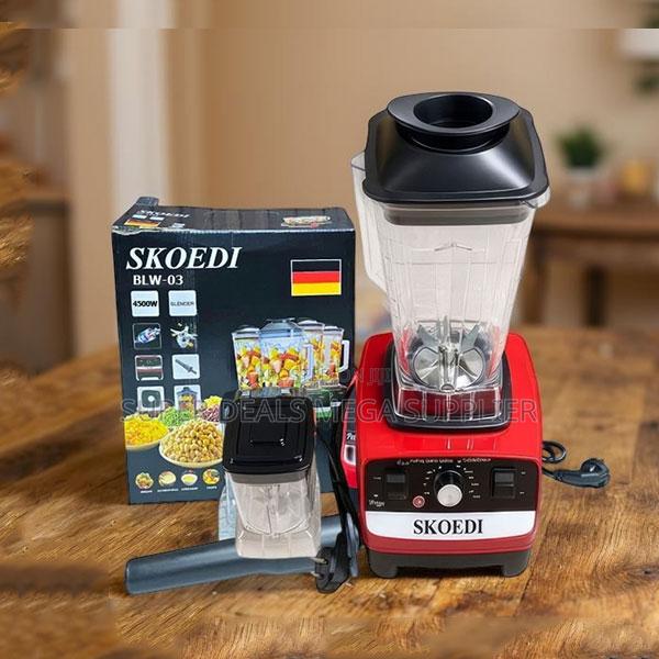 2-in-1 2.5l Double Cup Blender and Grinder With Adjustable Speeds
