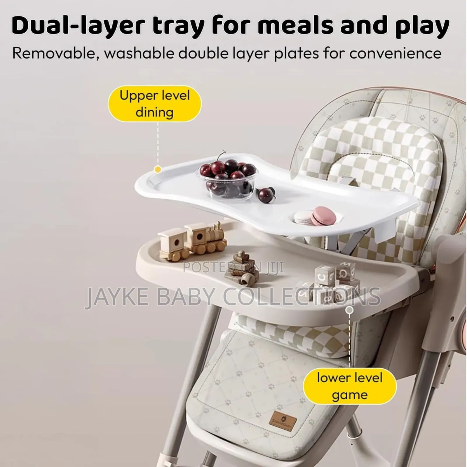 2-in-1 High Chair With Auto Swing