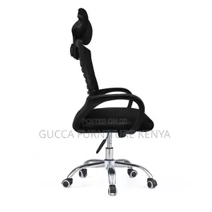 Swivel Secretarial Headrest Mesh Chair