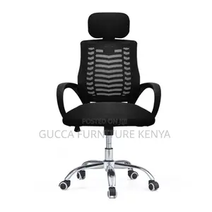 Swivel Secretarial Headrest Mesh Chair
