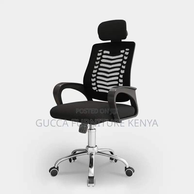 Swivel Secretarial Headrest Mesh Chair