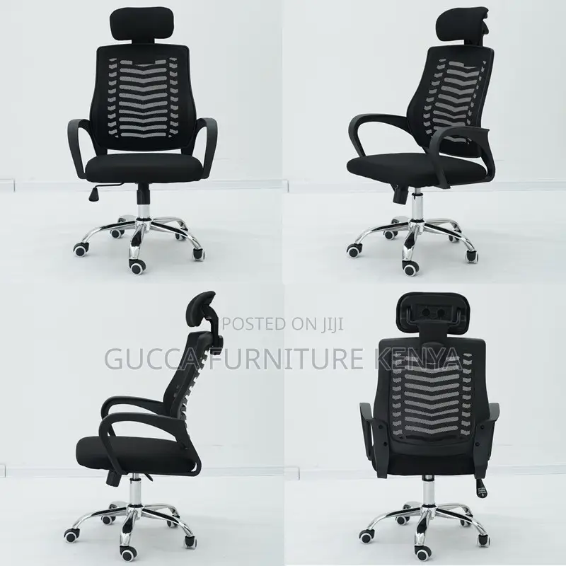 Swivel Secretarial Headrest Mesh Chair