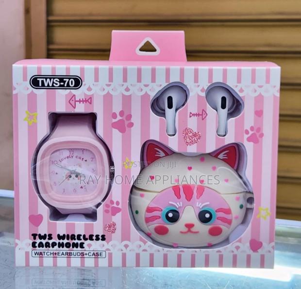 Cartoon Themed Watch Set With Buds Case - thumbnail 4