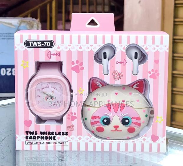 Cartoon Themed Watch Set With Buds Case - thumbnail 5