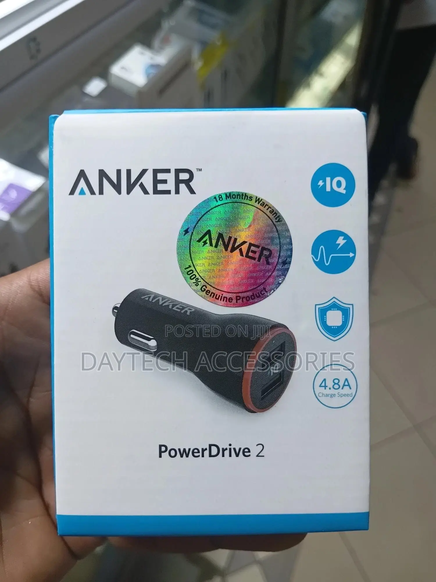 Anker Powerdrive 2 24w 2-Port Car Charger - Black