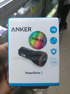 Anker Powerdrive 2 24w 2-Port Car Charger - Black