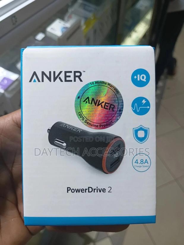 Anker Powerdrive 2 24w 2-Port Car Charger - Black - thumbnail 3