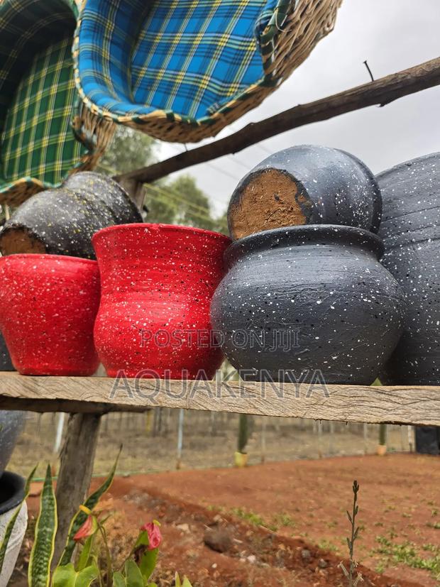 Red,Grey,White Succulents Pots - main view