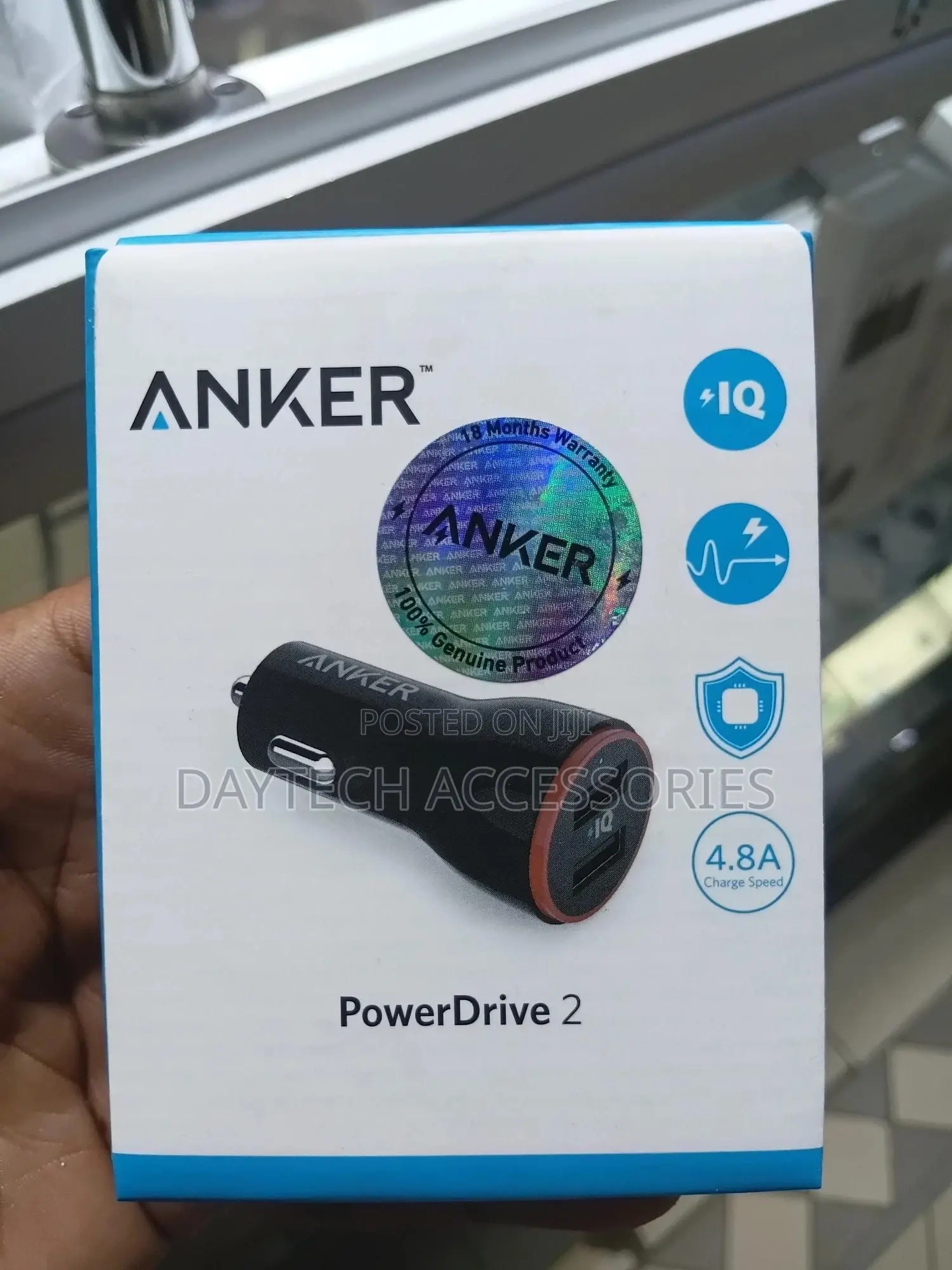 Anker Powerdrive 2 24w 2-Port Car Charger - Black