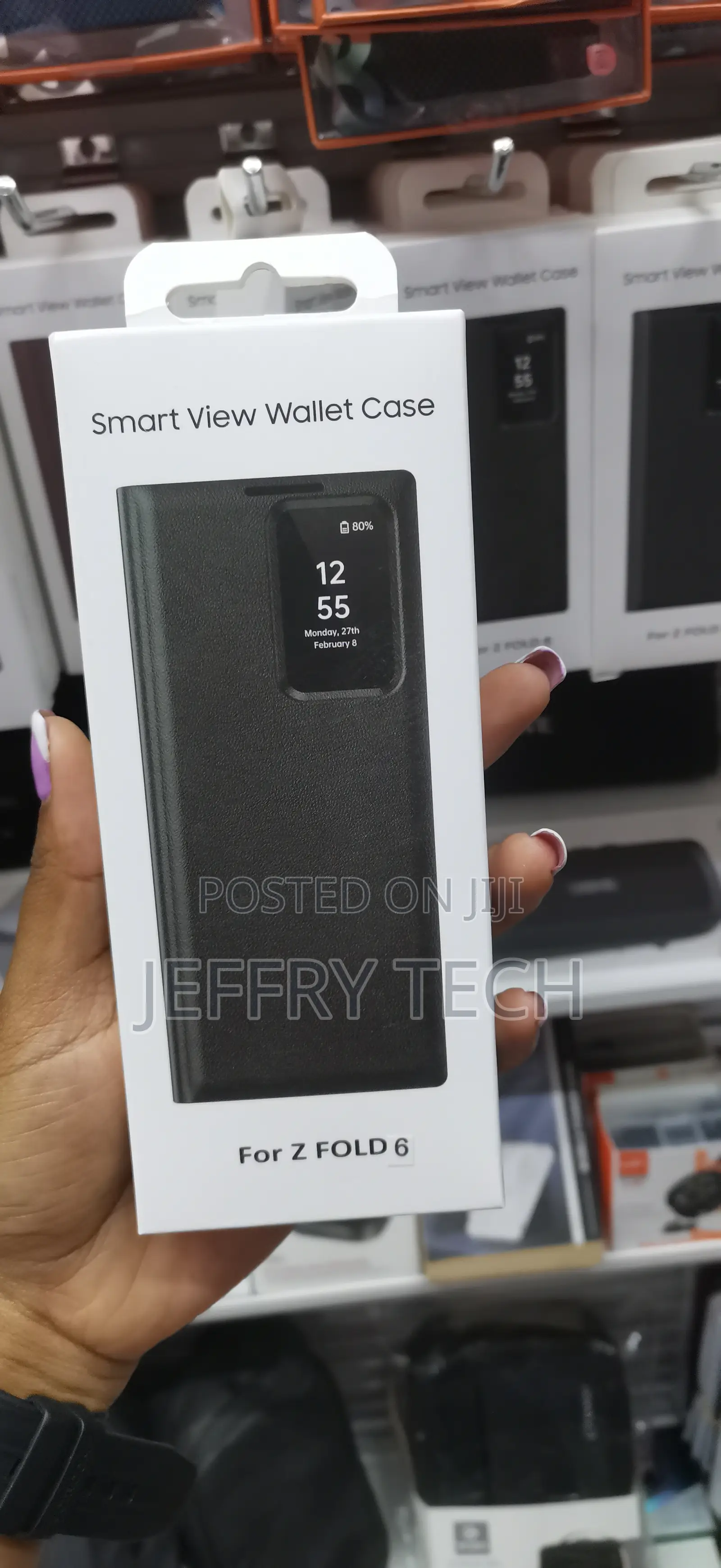 Byleas Clear View Pu Leather Cover Samsung Galaxy Z Fold 6