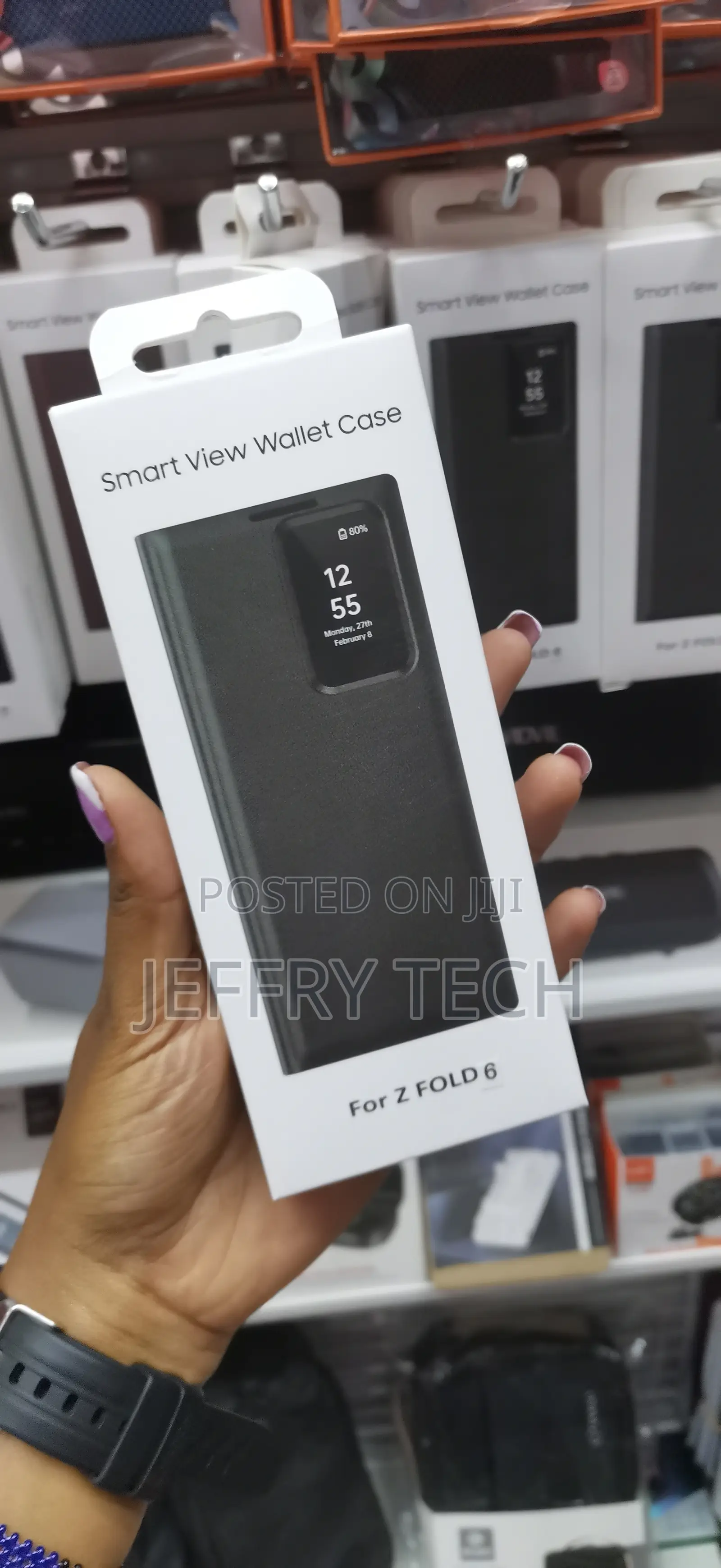 Byleas Clear View Pu Leather Cover Samsung Galaxy Z Fold 6