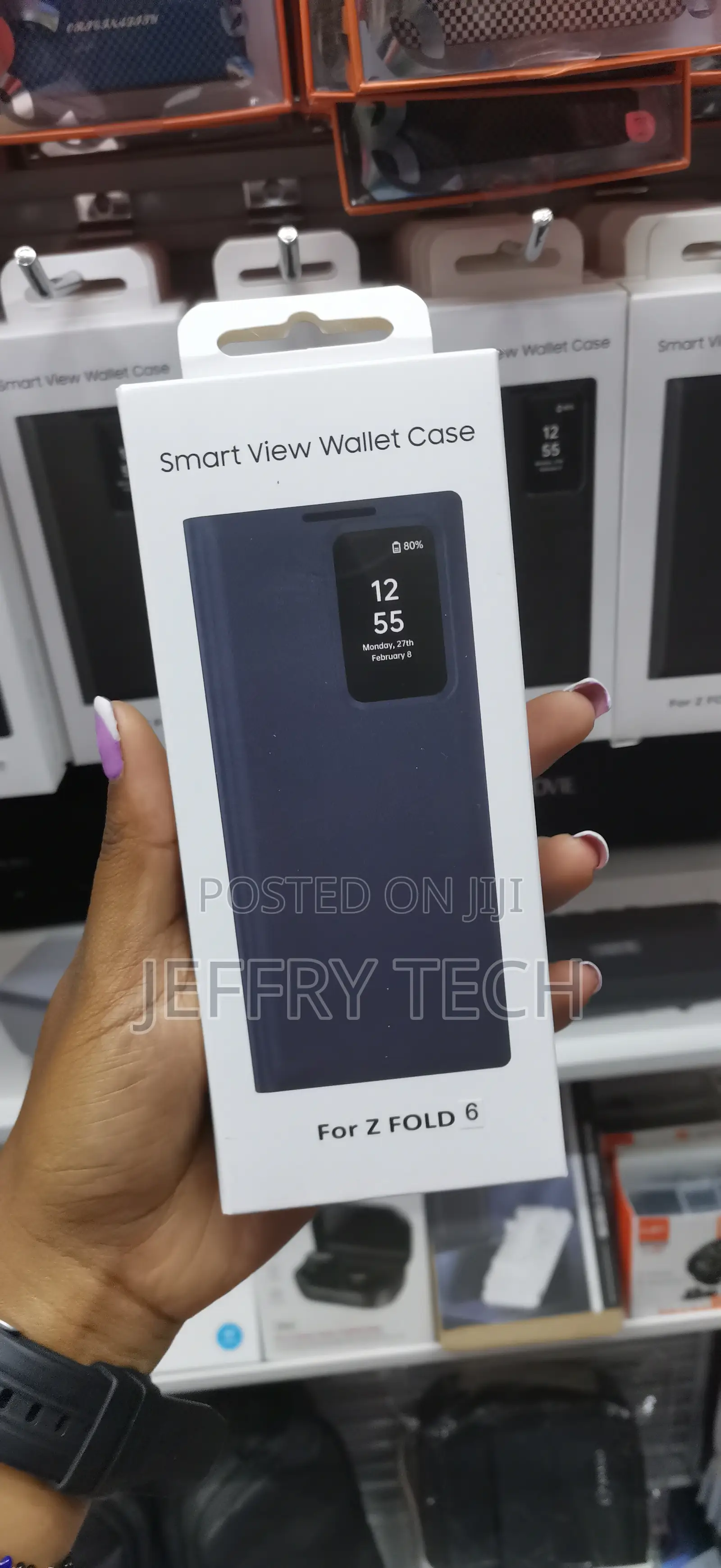 Feasrt Clear View Leather Cover for Samsung Galaxy Z Fold 6