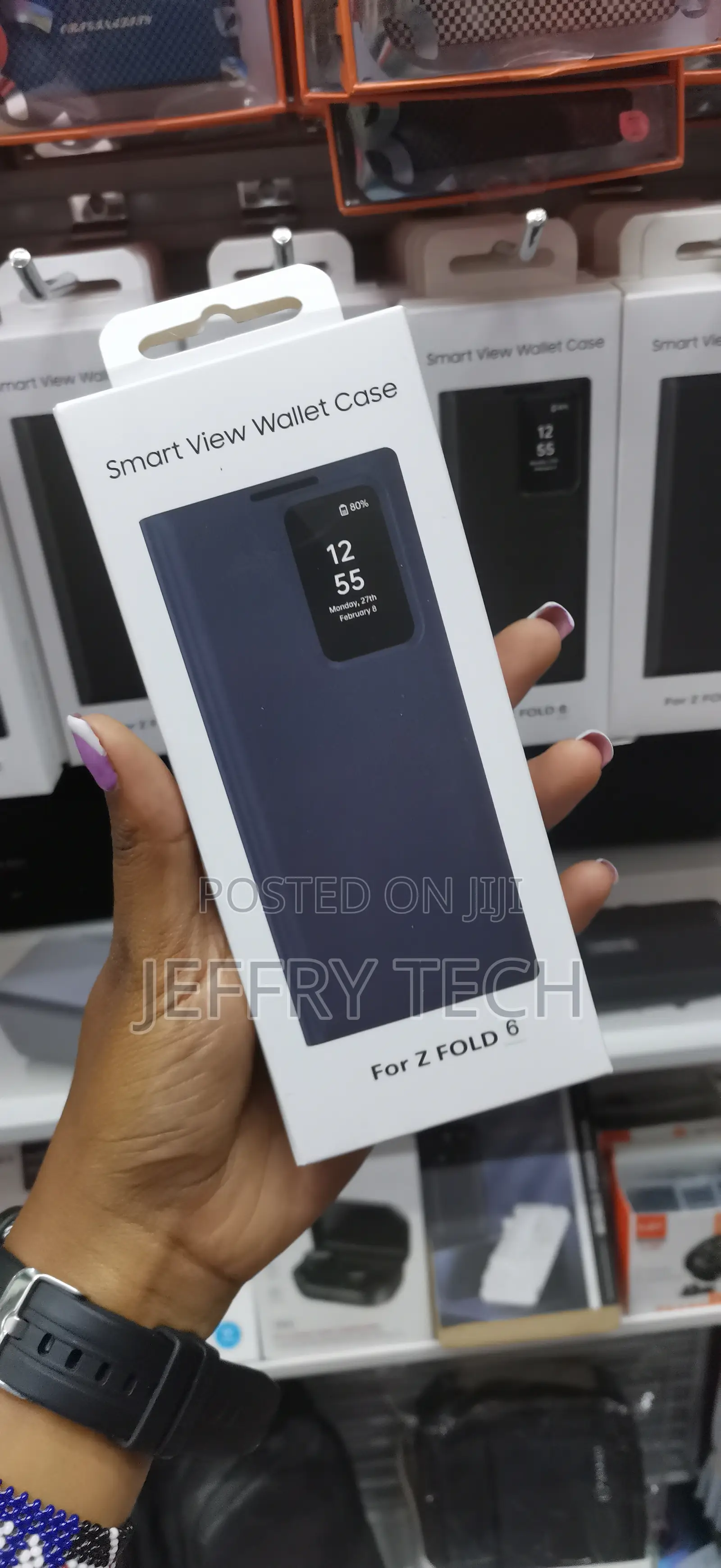 Feasrt Clear View Leather Cover for Samsung Galaxy Z Fold 6