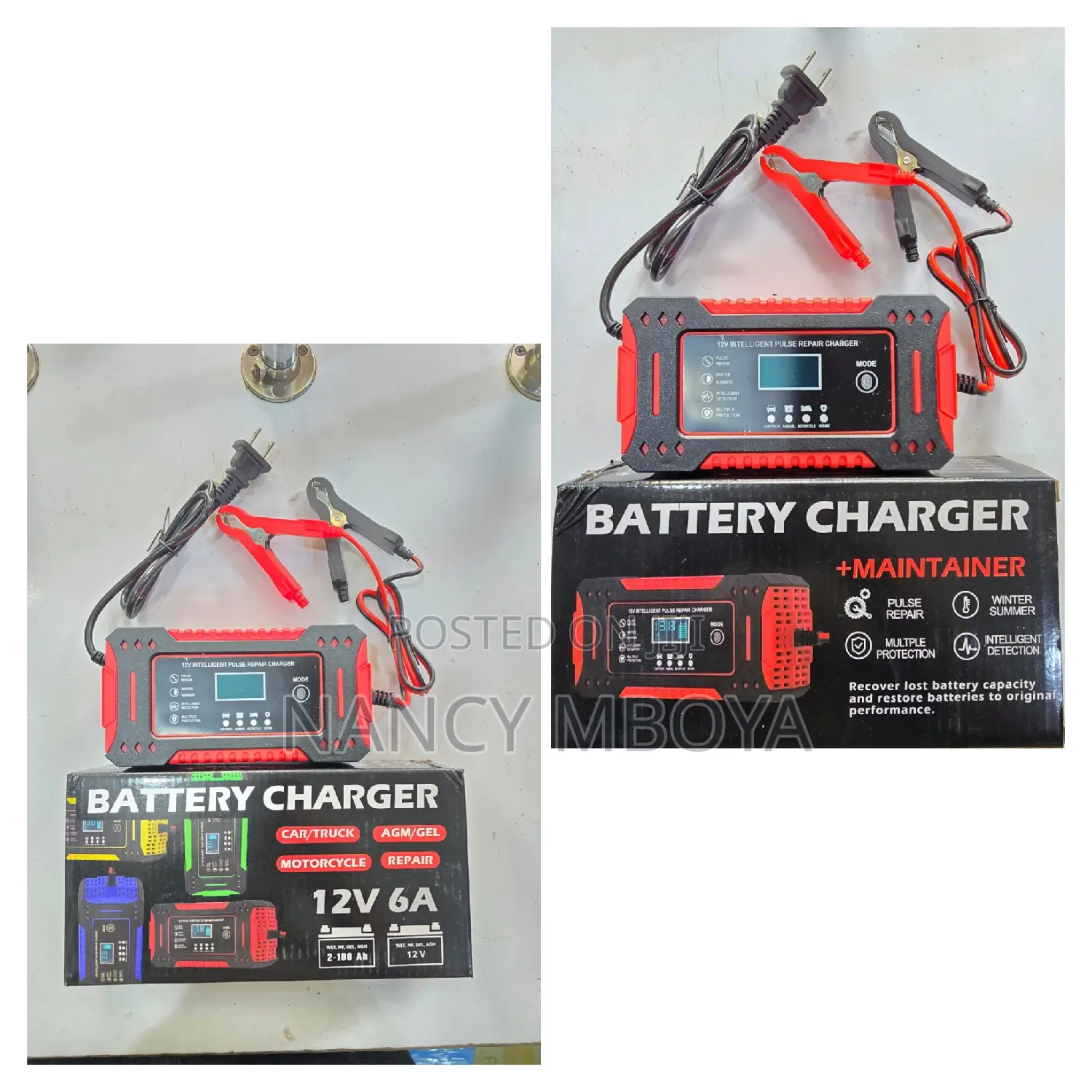 Battery Charger and Pulse Repairer 12v6a