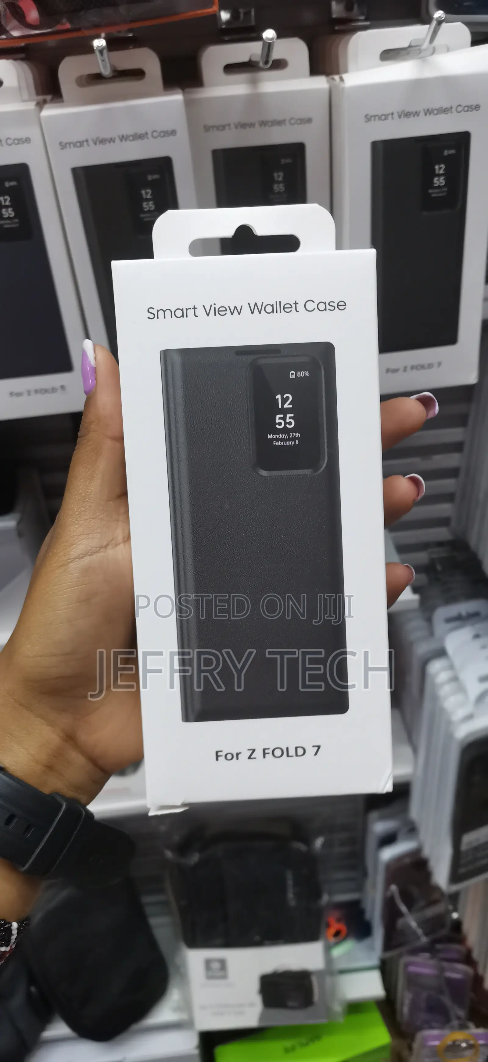 Buikes Samsung Galaxy Z Fold7 Smart Clear View Flip Case