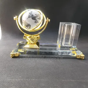Global Executive Crystal Desk Organizer