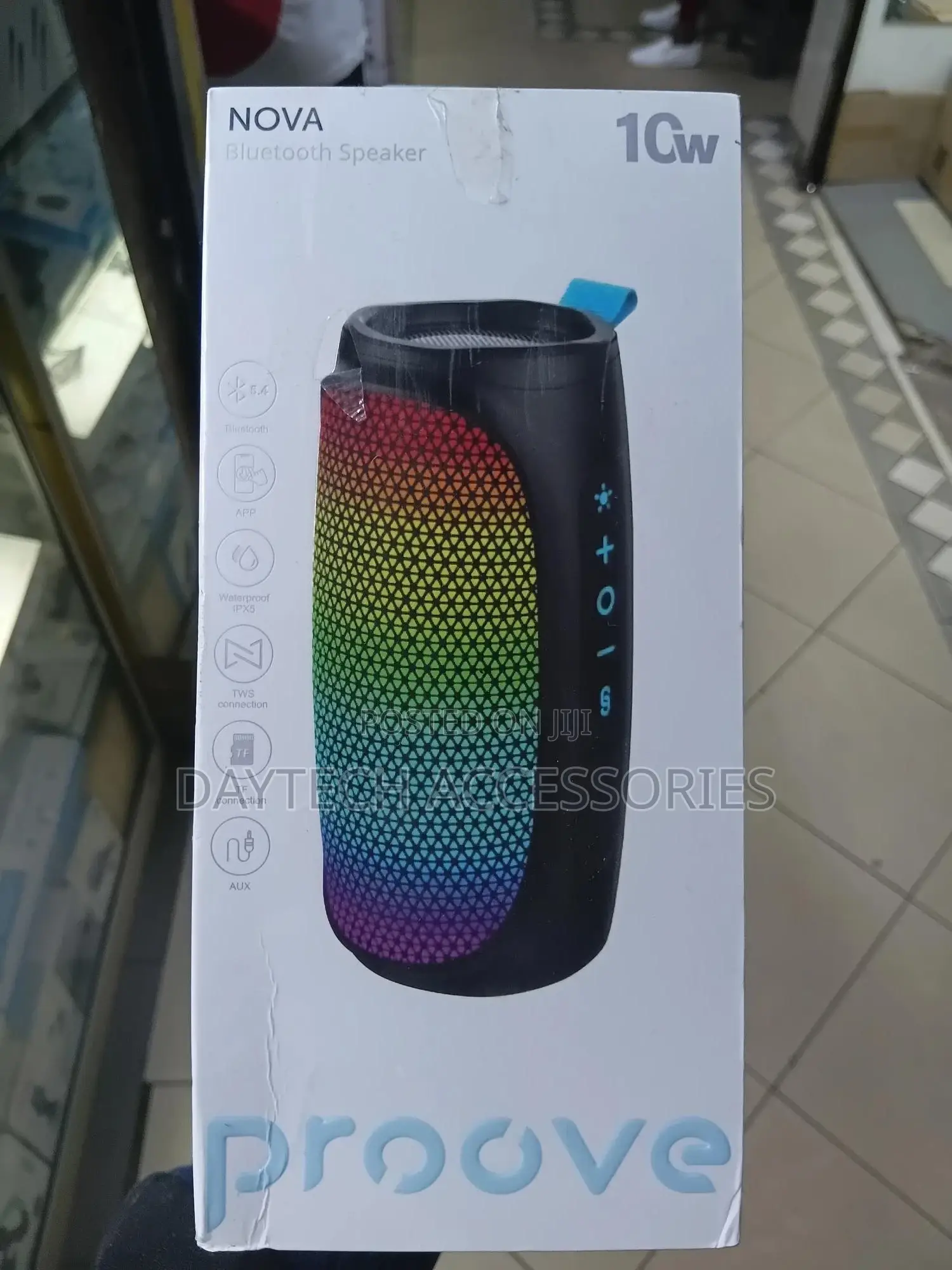 The Proove Nova Portable 10w Bluetooth 5.3 Speaker With RGB Lighting