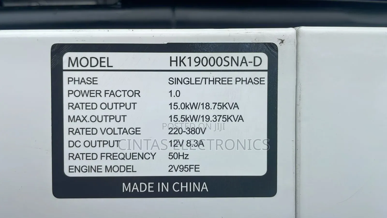 His Aki Silent Diesel Generator 19kva