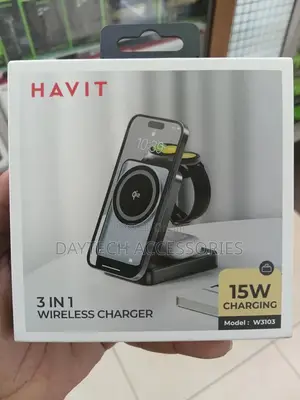 Havit W3103 3-in-1 Wireless Charger Station.