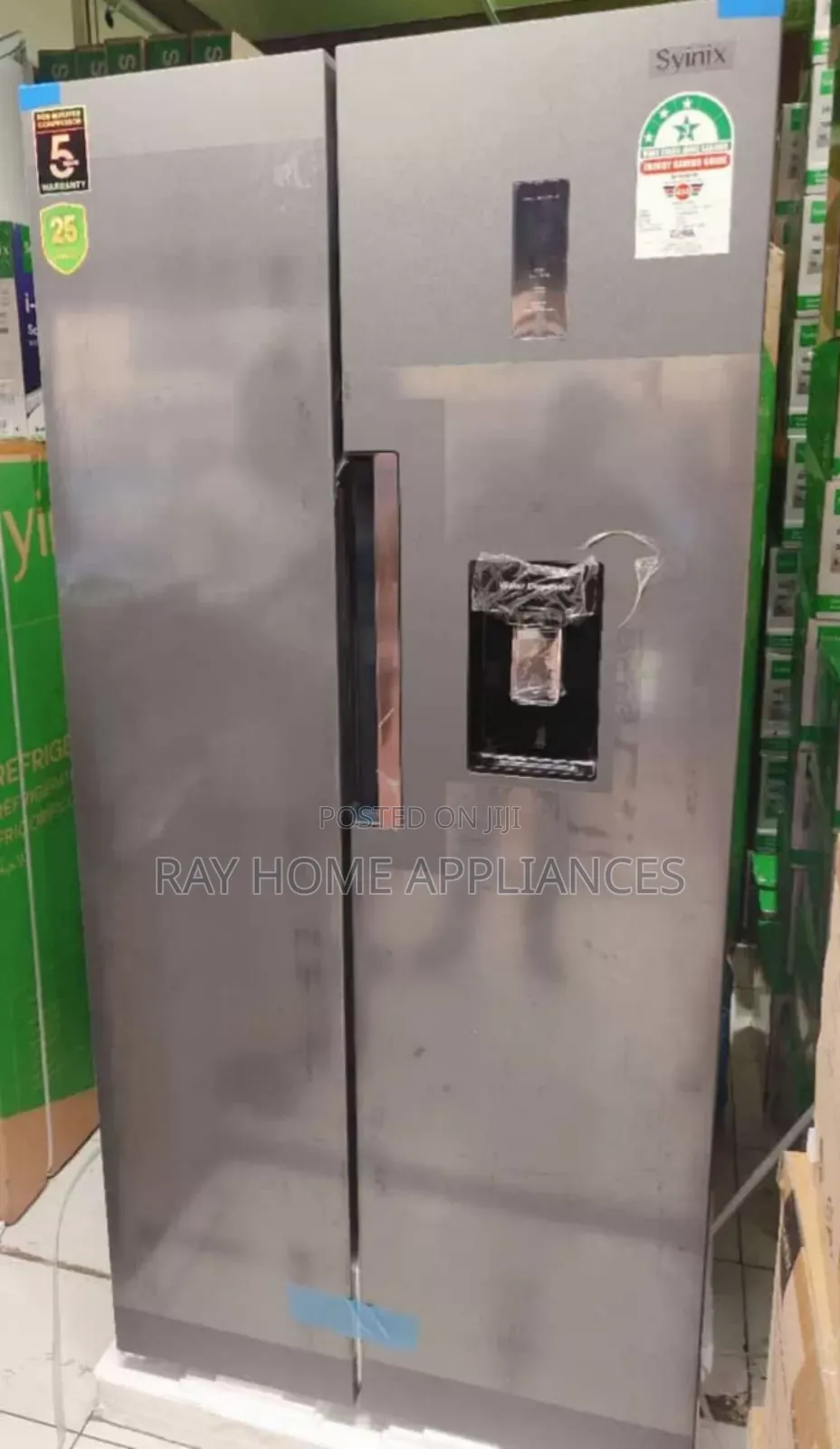 460litres No Frost Side by Side Syinix Refrigerator