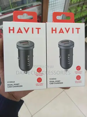Havit Car Charger 30w Usb+Usb-C Black Cc2043