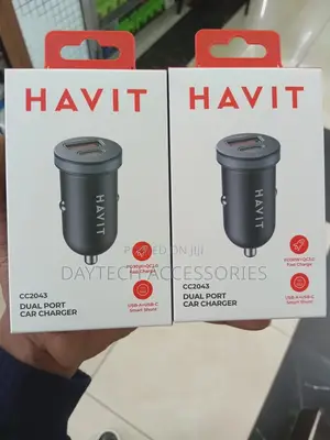 Havit Car Charger 30w Usb+Usb-C Black Cc2043