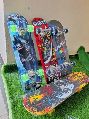 Skateboard With Rubber Wheels