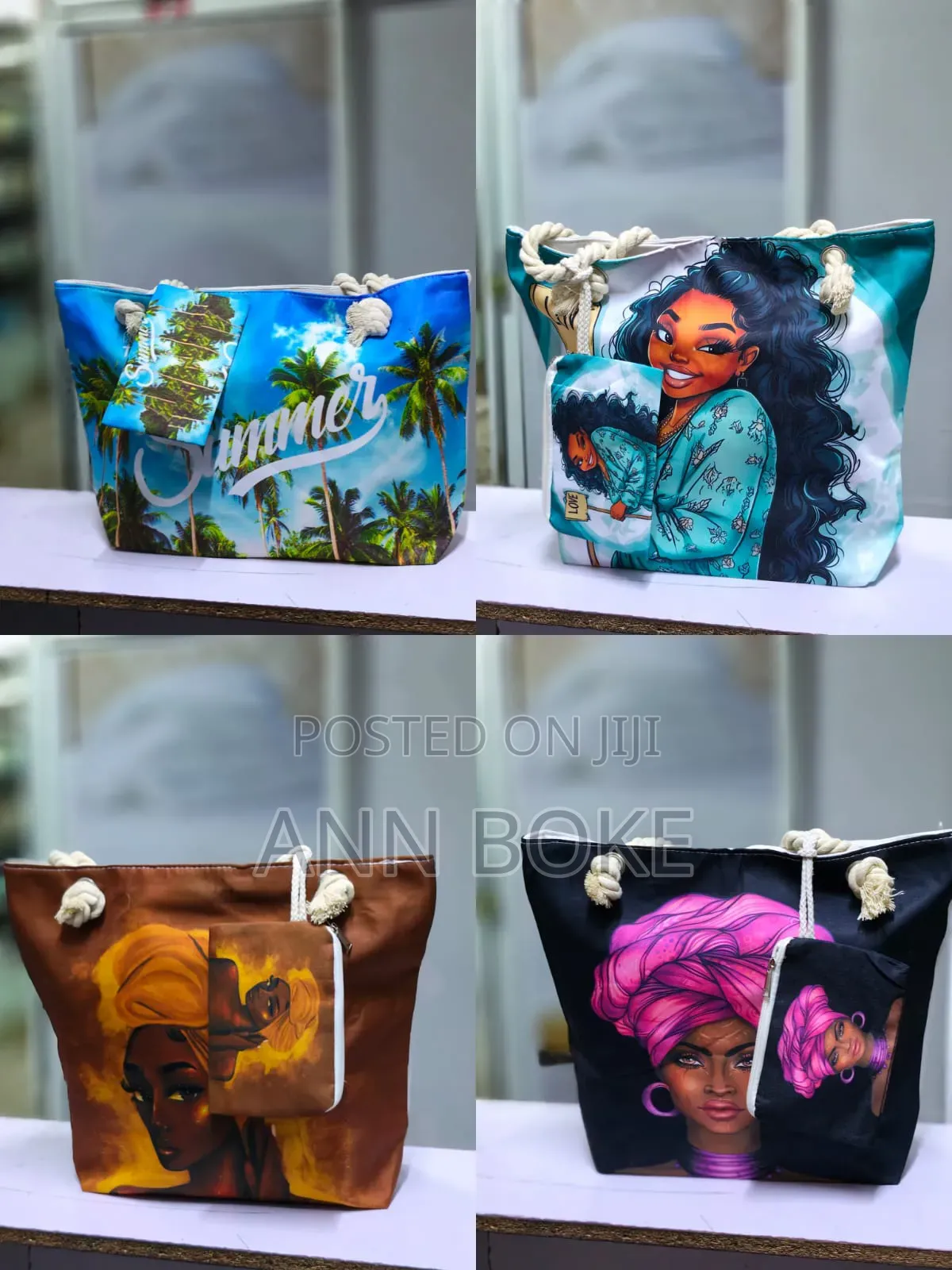 2 in 1 African Themed Handbag 
 