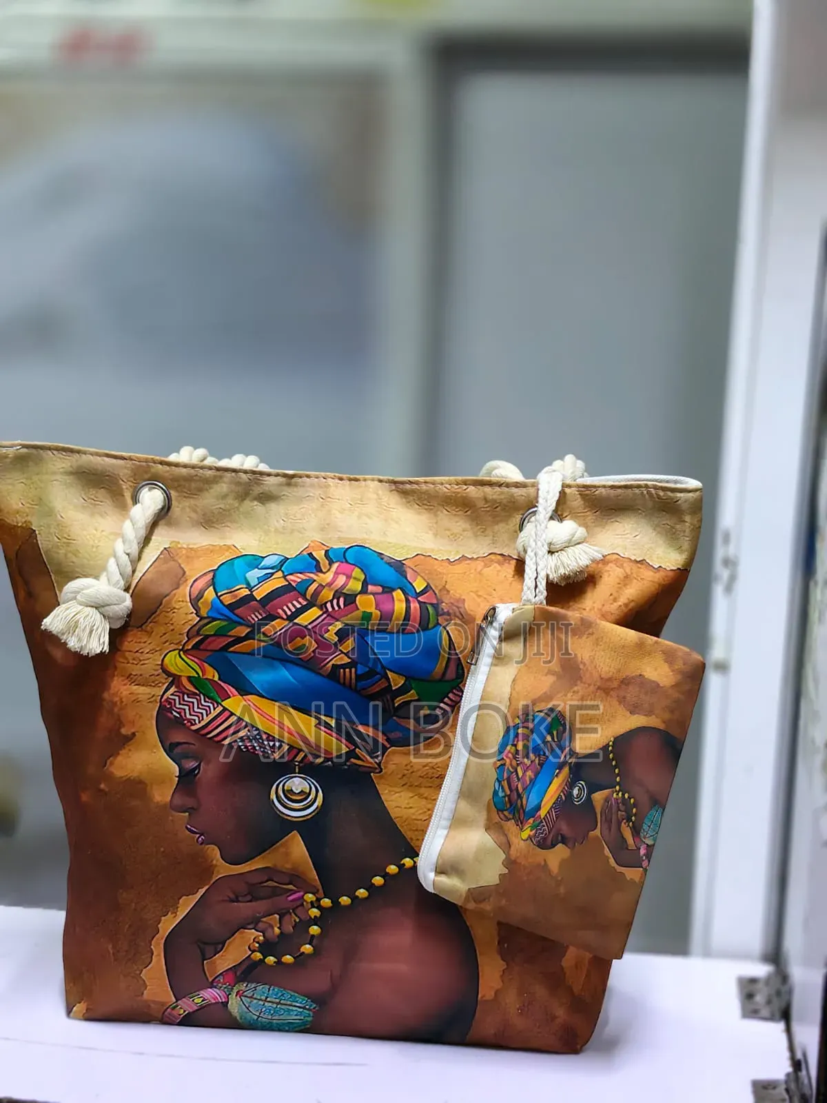 2 in 1 African Themed Handbag 
 