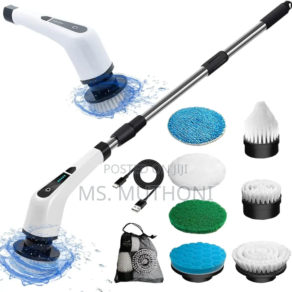 Versatile Cordless Electric Spin Scrubber,