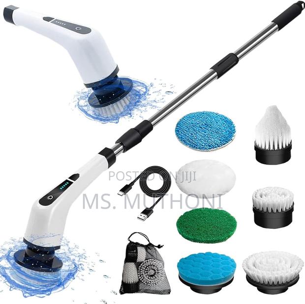 Versatile Cordless Electric Spin Scrubber, - thumbnail 2