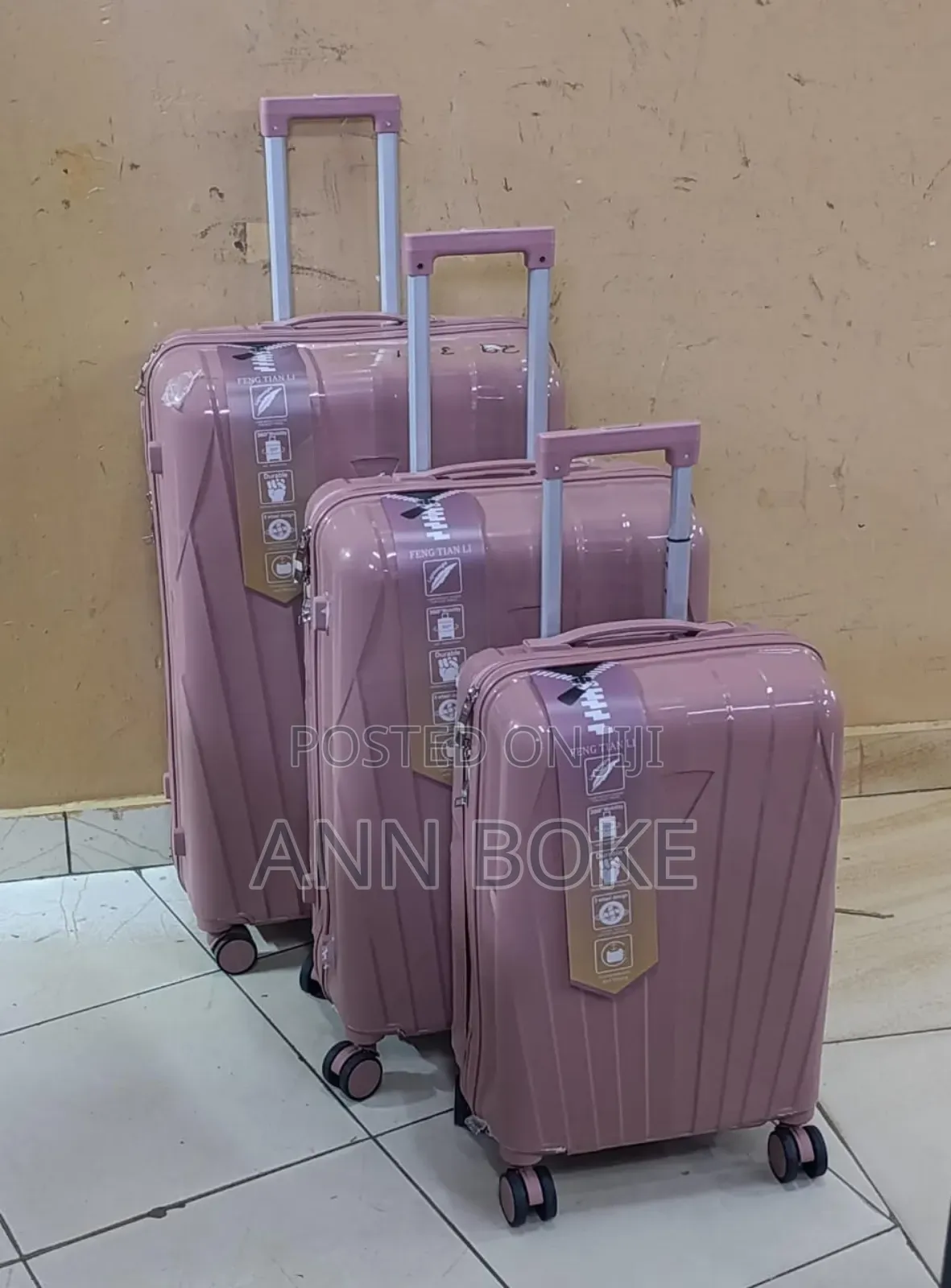 * Unbreakable Rubber Suitcase Pp 3-in-1 Suitcase
