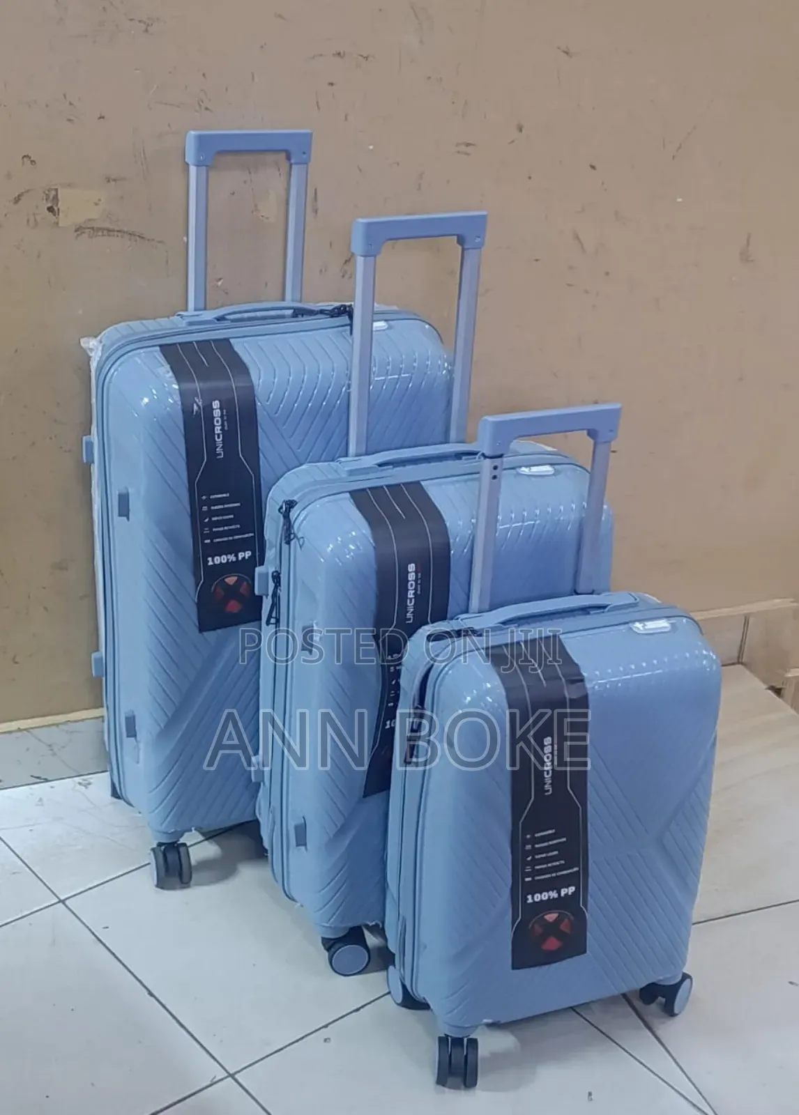 * Unbreakable Rubber Suitcase Pp 3-in-1 Suitcase