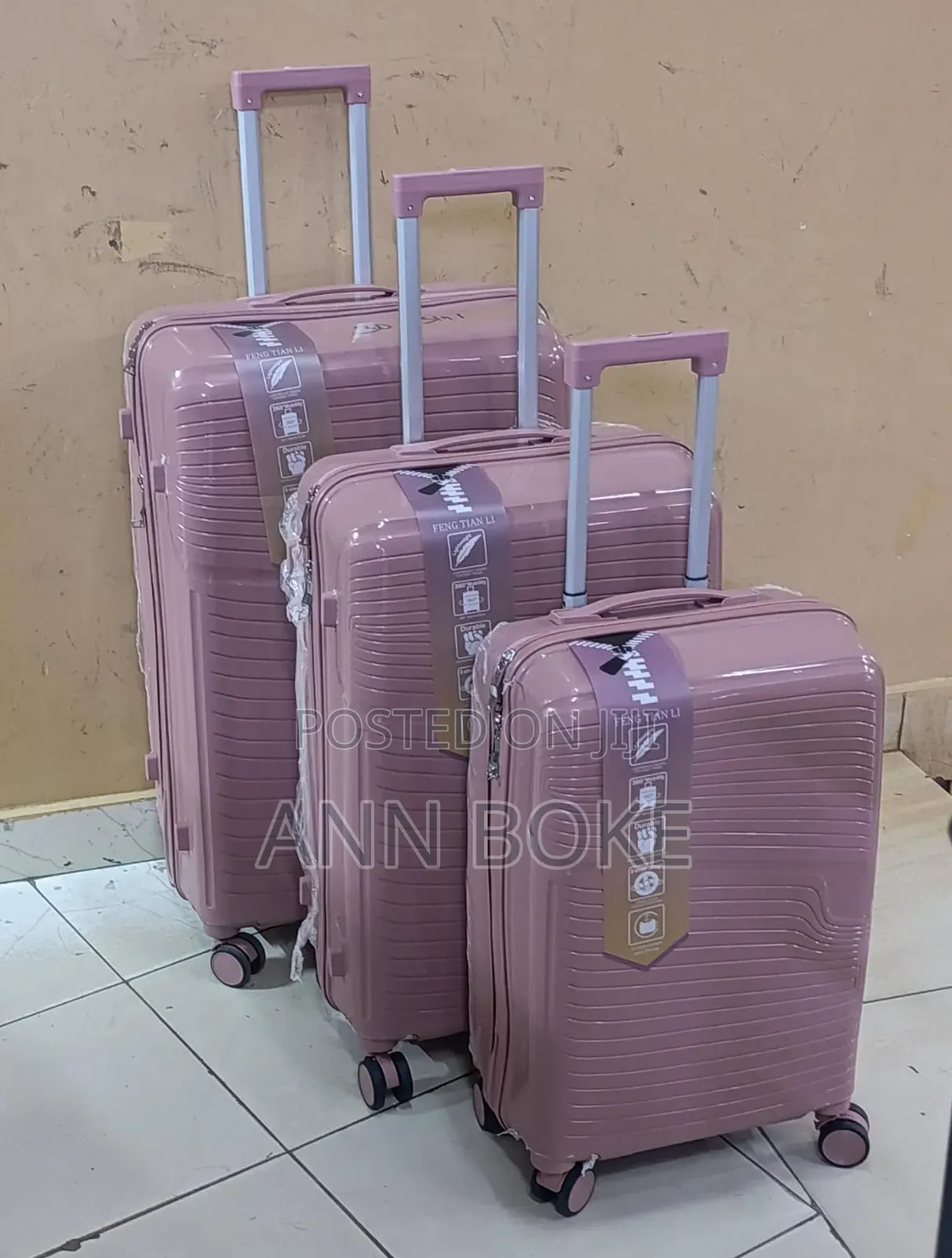 * Unbreakable Rubber Suitcase Pp 3-in-1 Suitcase