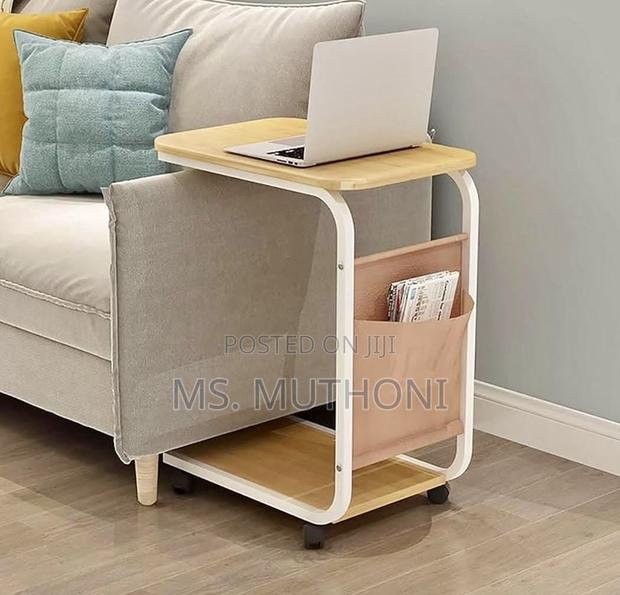 Multifunctional 2 Layer Trolley Side Table With Matching Insert Pocket - main view