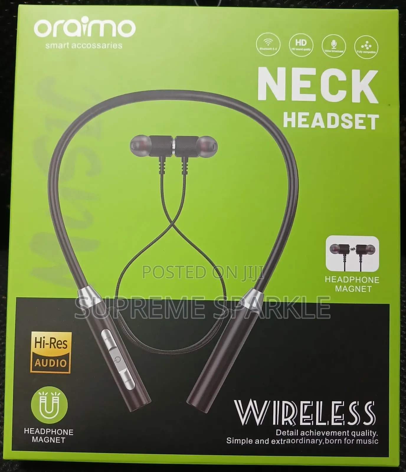 Oraimo Wireless Neckband Headphones. Necklace Earphones