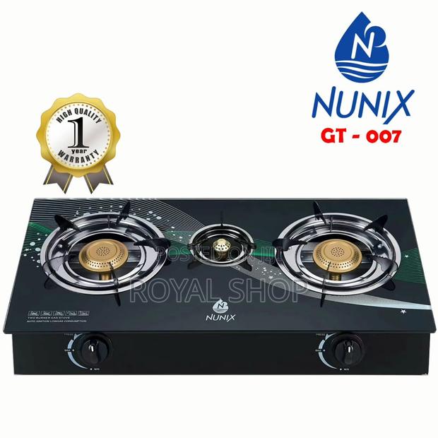 Nunix 3 Burner Glass