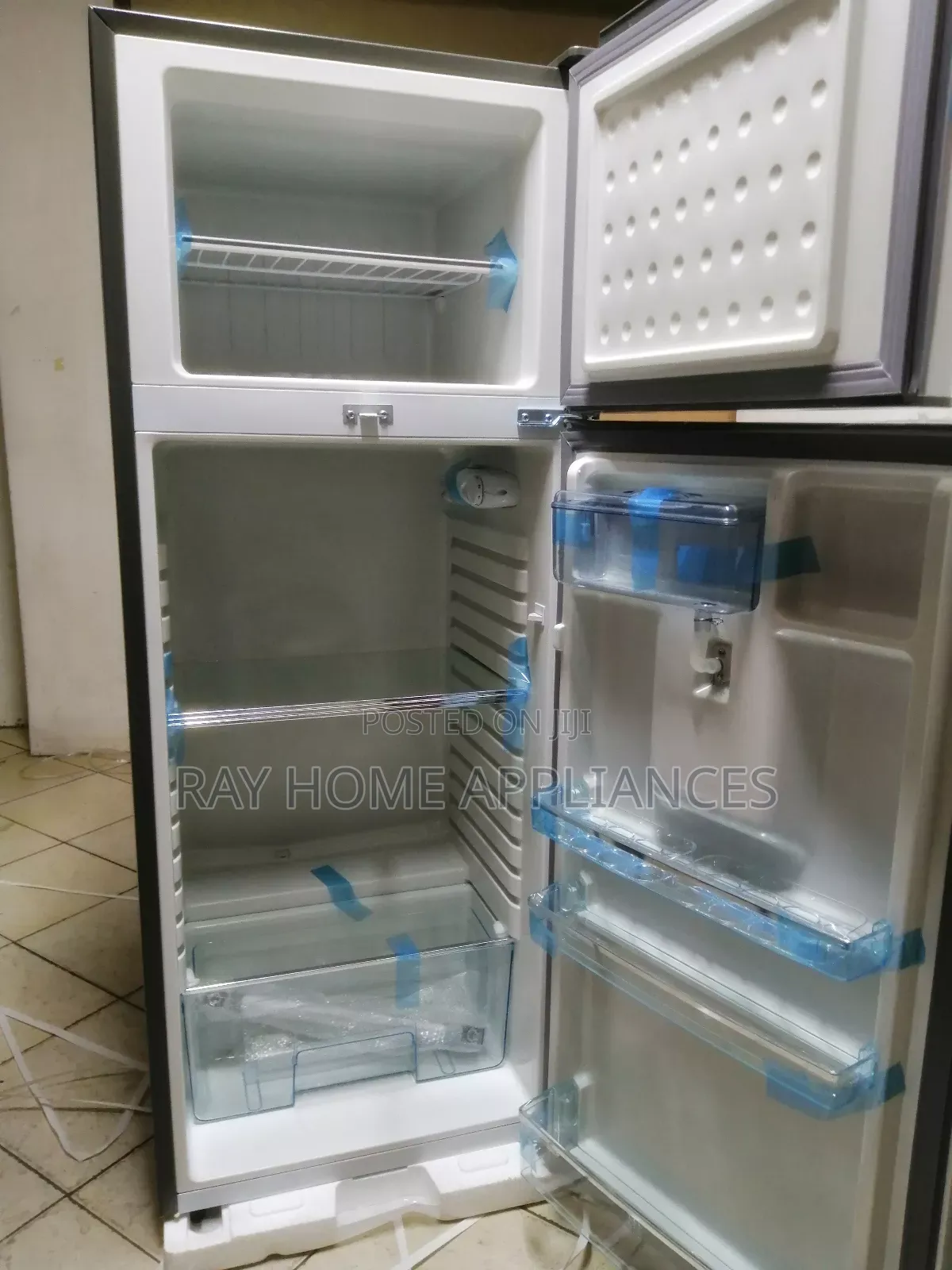 213litres Double Door With Water Dispenser Ramtons Refrigerator