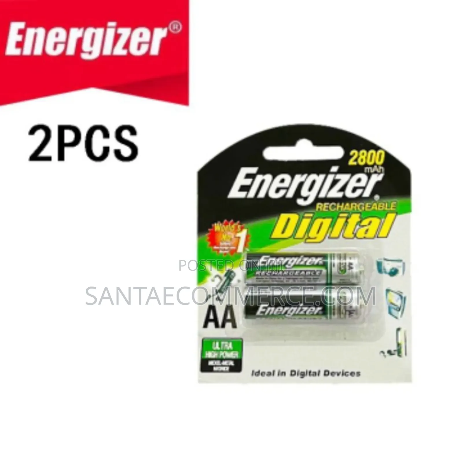 Energizer Aa 2800 Mah Digital Rechargeable Batteries