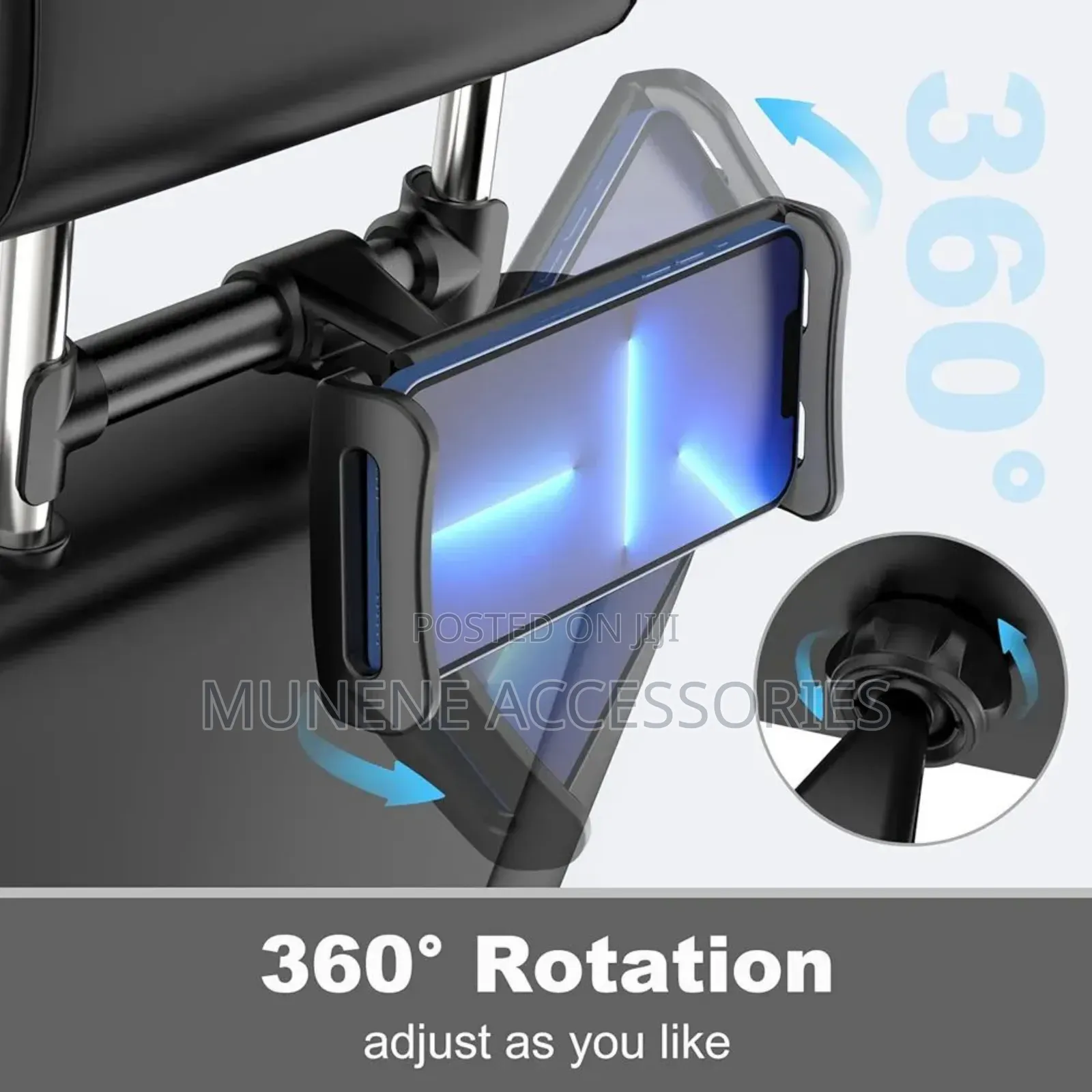 Car Headrest Backseat Phone Tablet Car Mount Holder for 4-11 Inch