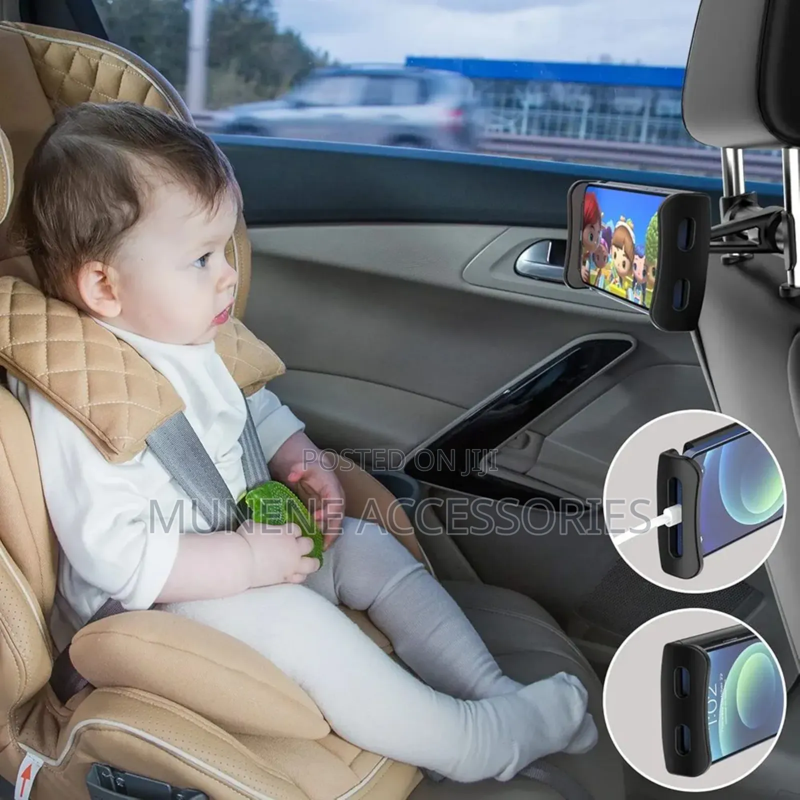Car Headrest Backseat Phone Tablet Car Mount Holder for 4-11 Inch